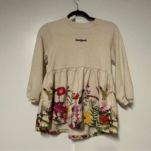 Desigual VEST LORENA Girl Knit Long Sleeve dress girls Size 7/8